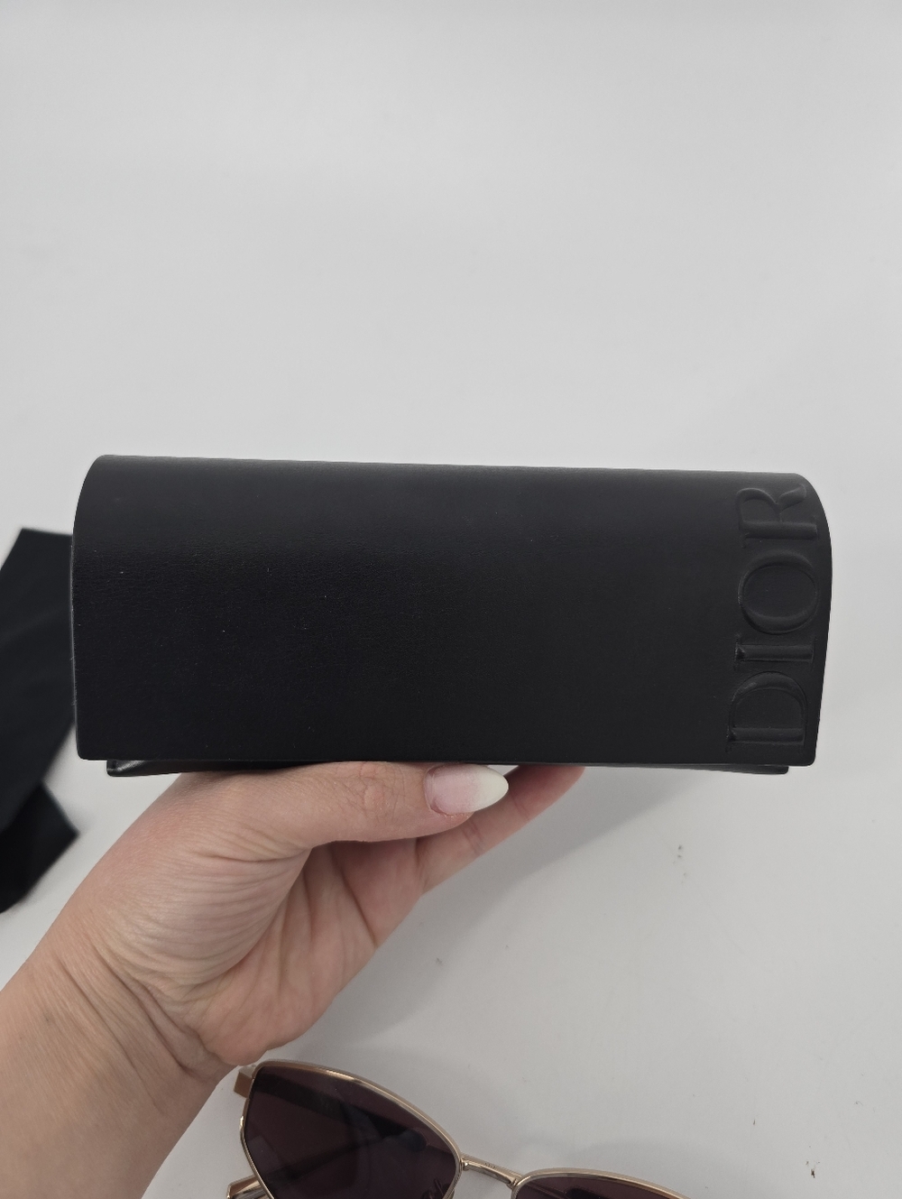 Dior DiorCannage B1U Burgundy Oval Metal Frame Sunglasses with Case and Cloth - Picture 4 of 13